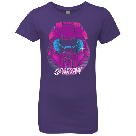 T-Shirts Purple Rush / YXS Spartan Helmet 80's Girls Premium T-Shirt