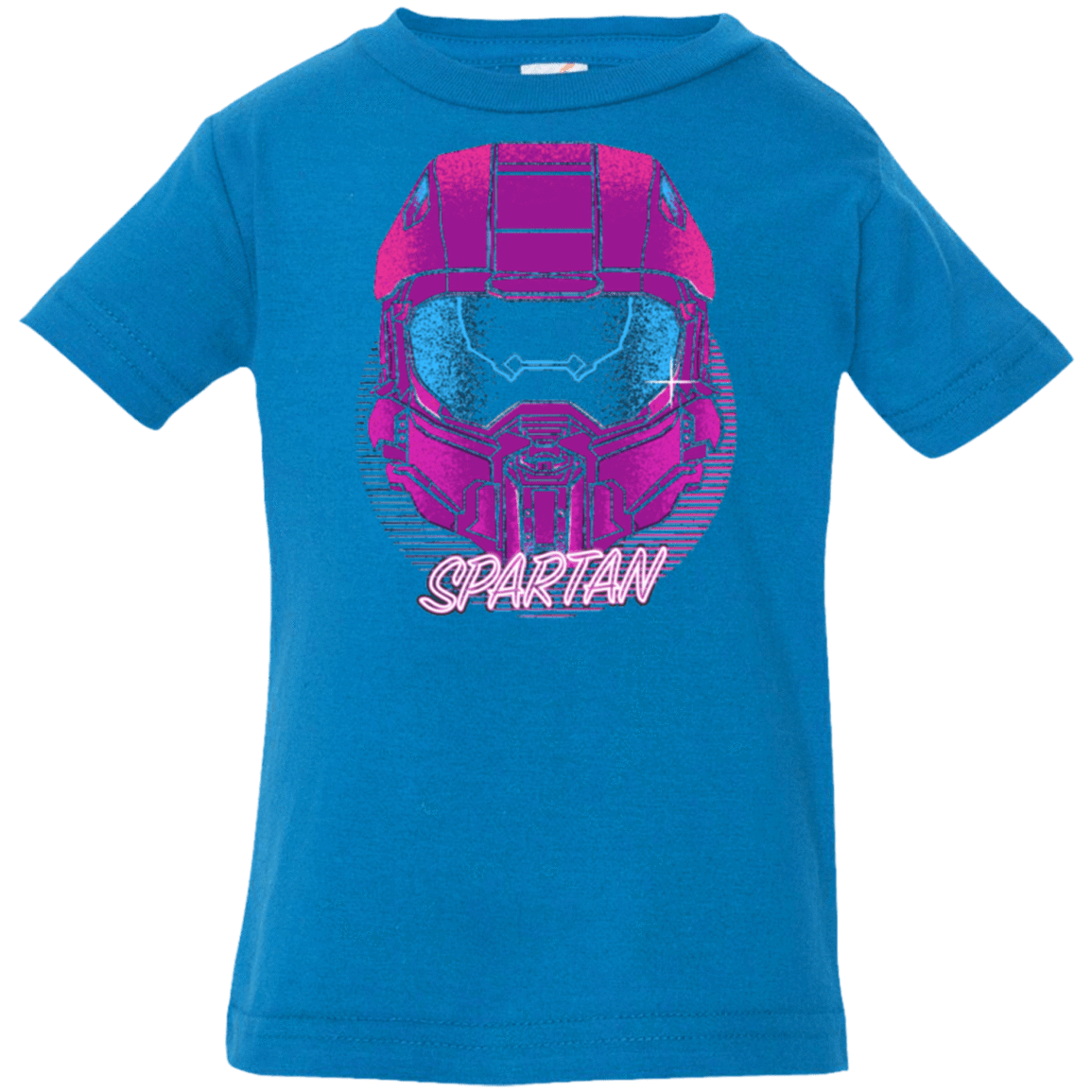 T-Shirts Cobalt / 6 Months Spartan Helmet 80's Infant PremiumT-Shirt