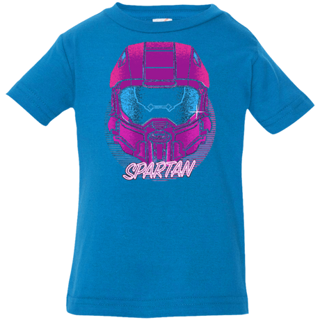 T-Shirts Cobalt / 6 Months Spartan Helmet 80's Infant PremiumT-Shirt