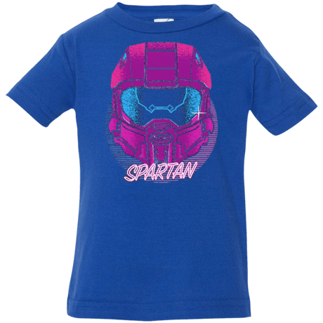 T-Shirts Royal / 6 Months Spartan Helmet 80's Infant PremiumT-Shirt
