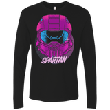 T-Shirts Black / Small Spartan Helmet 80's Men's Premium Long Sleeve