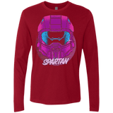 T-Shirts Cardinal / Small Spartan Helmet 80's Men's Premium Long Sleeve