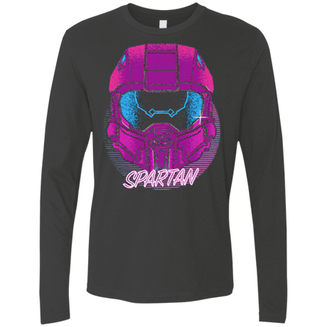 T-Shirts Heavy Metal / Small Spartan Helmet 80's Men's Premium Long Sleeve