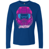 T-Shirts Royal / Small Spartan Helmet 80's Men's Premium Long Sleeve