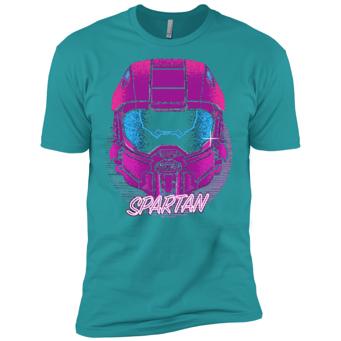 T-Shirts Tahiti Blue / X-Small Spartan Helmet 80's Men's Premium T-Shirt