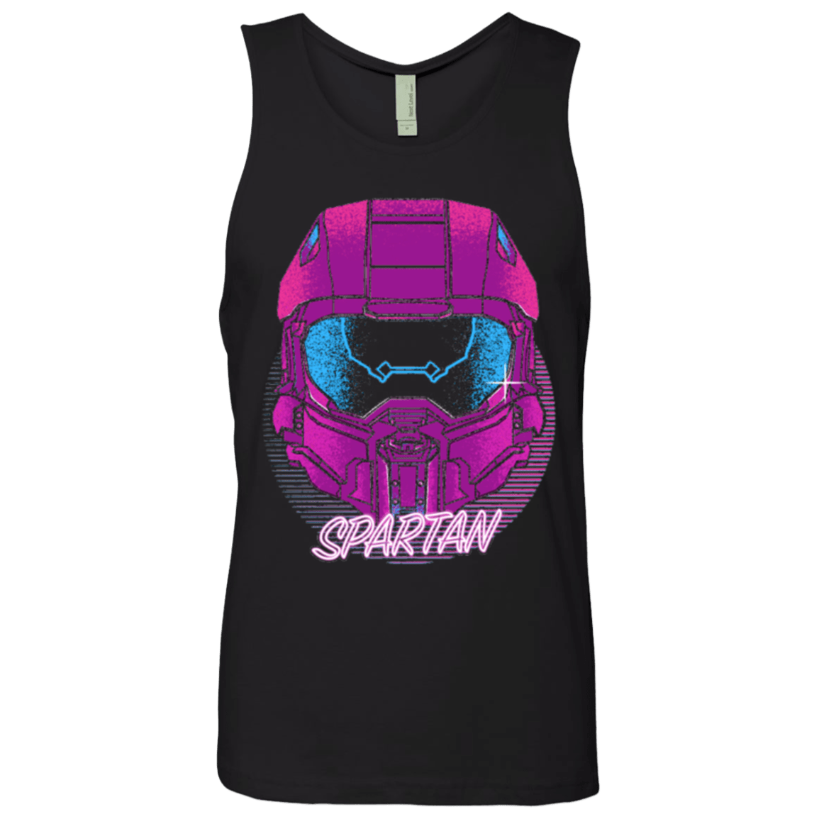 T-Shirts Black / Small Spartan Helmet 80's Men's Premium Tank Top