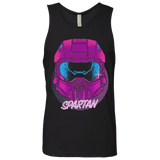 T-Shirts Black / Small Spartan Helmet 80's Men's Premium Tank Top