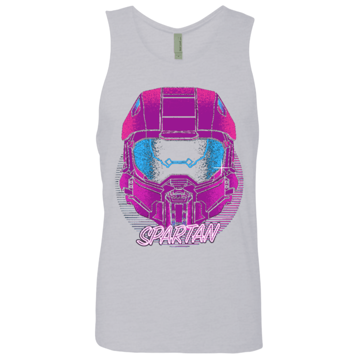 T-Shirts Heather Grey / Small Spartan Helmet 80's Men's Premium Tank Top