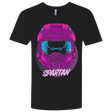 T-Shirts Black / X-Small Spartan Helmet 80's Men's Premium V-Neck
