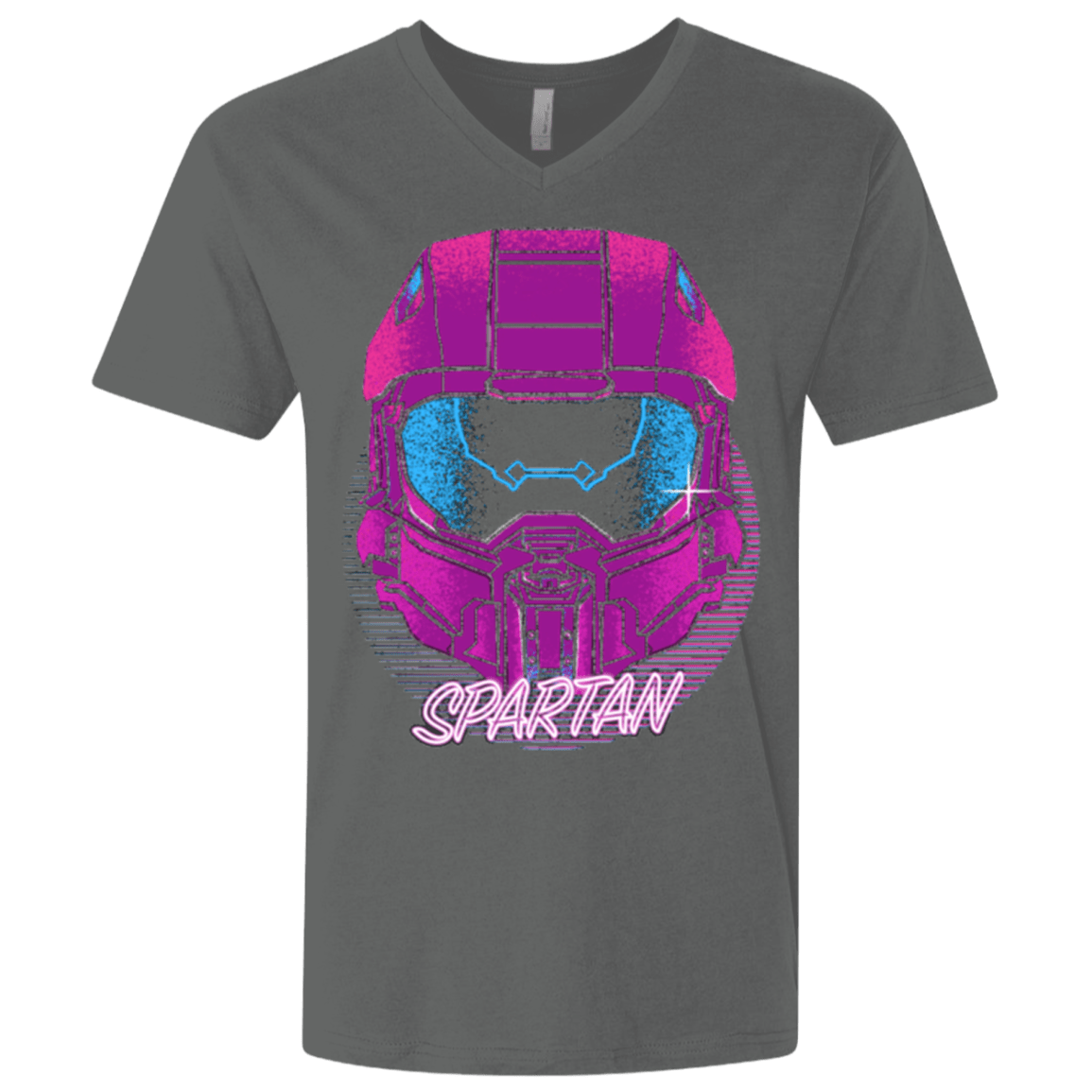T-Shirts Heavy Metal / X-Small Spartan Helmet 80's Men's Premium V-Neck