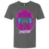 T-Shirts Heavy Metal / X-Small Spartan Helmet 80's Men's Premium V-Neck