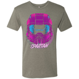 T-Shirts Venetian Grey / Small Spartan Helmet 80's Men's Triblend T-Shirt