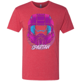 T-Shirts Vintage Red / Small Spartan Helmet 80's Men's Triblend T-Shirt