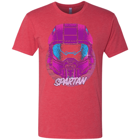 T-Shirts Vintage Red / Small Spartan Helmet 80's Men's Triblend T-Shirt