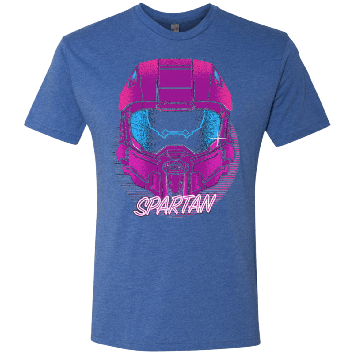 T-Shirts Vintage Royal / Small Spartan Helmet 80's Men's Triblend T-Shirt