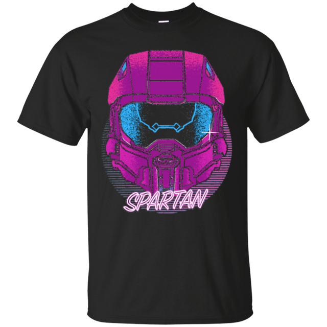 T-Shirts Black / Small Spartan Helmet 80's T-Shirt