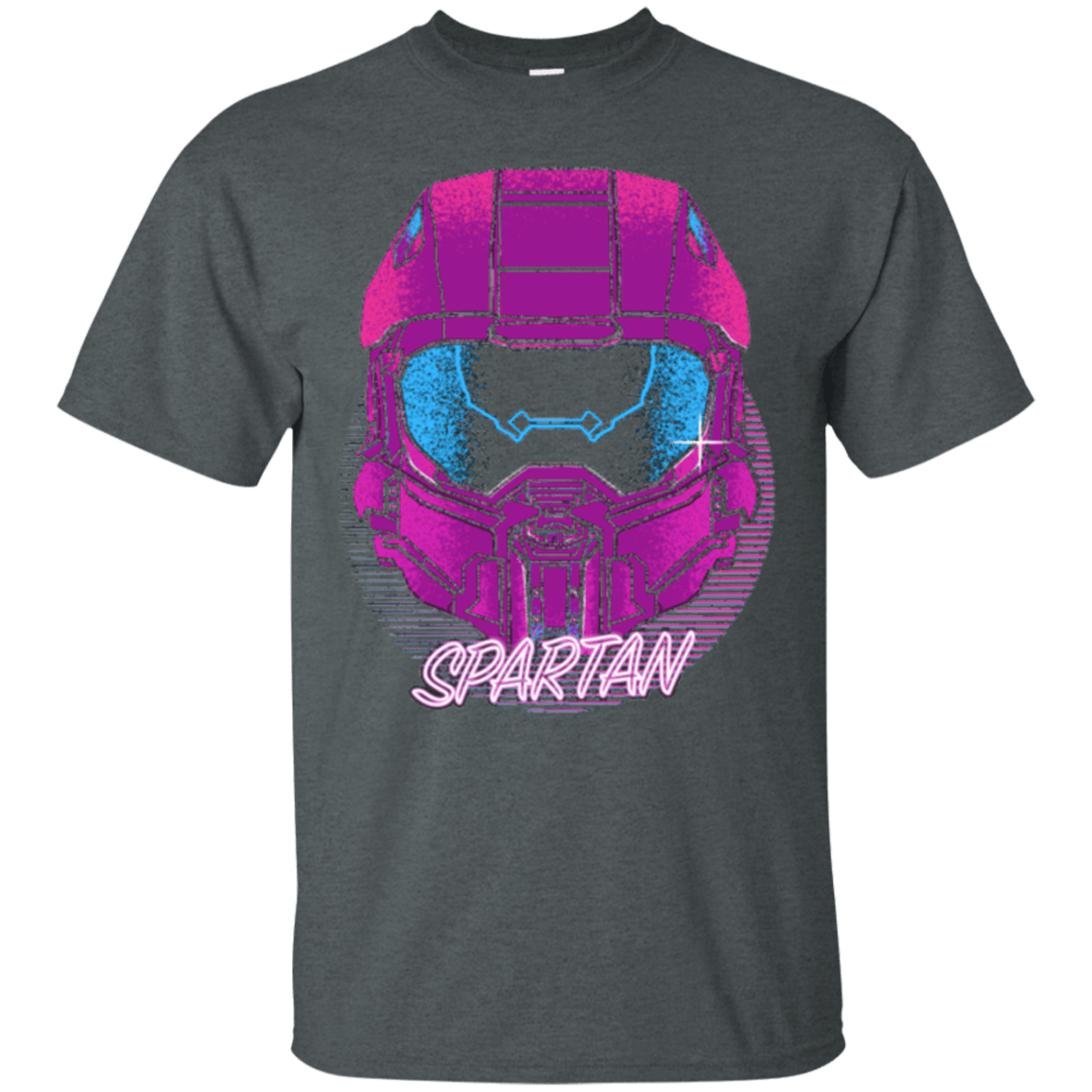 T-Shirts Dark Heather / Small Spartan Helmet 80's T-Shirt