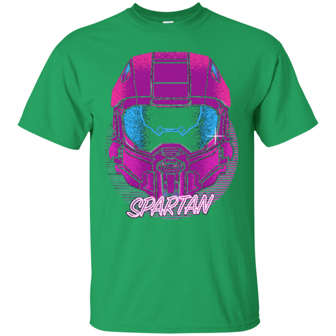 T-Shirts Irish Green / Small Spartan Helmet 80's T-Shirt