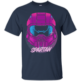 T-Shirts Navy / Small Spartan Helmet 80's T-Shirt