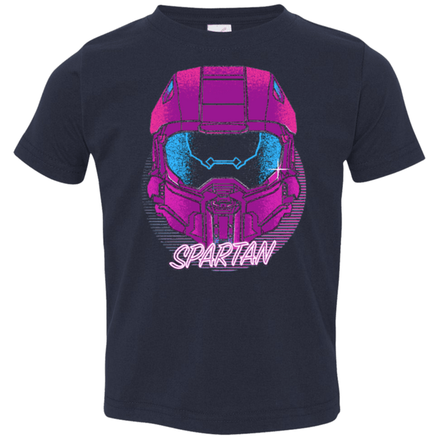 T-Shirts Navy / 2T Spartan Helmet 80's Toddler Premium T-Shirt