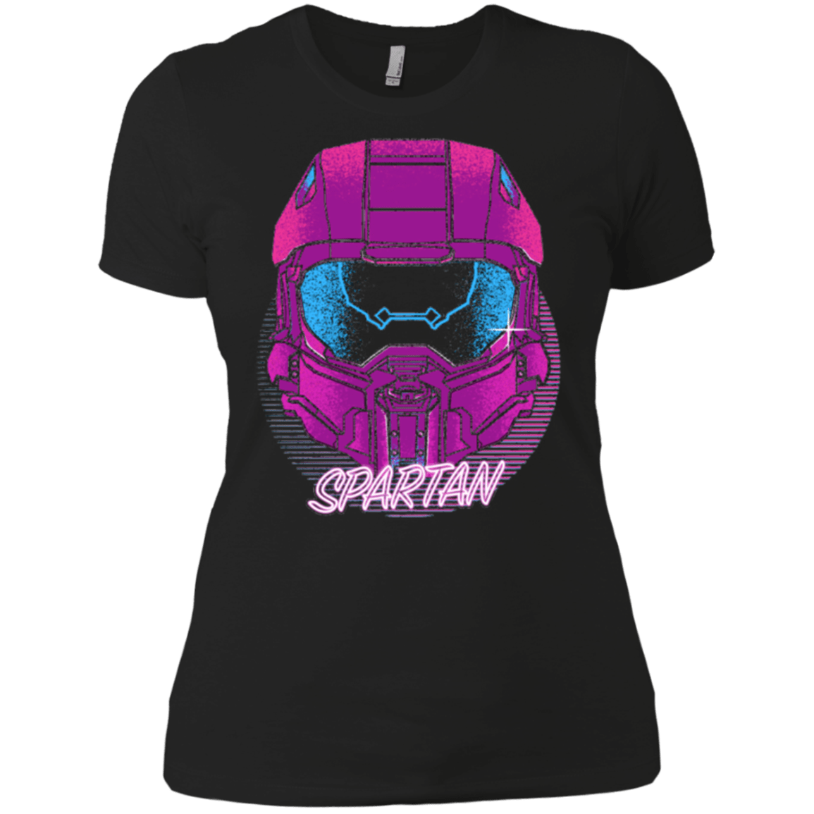 T-Shirts Black / X-Small Spartan Helmet 80's Women's Premium T-Shirt
