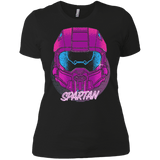T-Shirts Black / X-Small Spartan Helmet 80's Women's Premium T-Shirt
