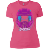 T-Shirts Hot Pink / X-Small Spartan Helmet 80's Women's Premium T-Shirt