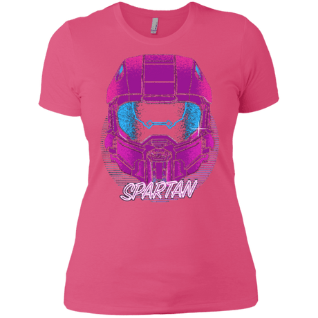 T-Shirts Hot Pink / X-Small Spartan Helmet 80's Women's Premium T-Shirt