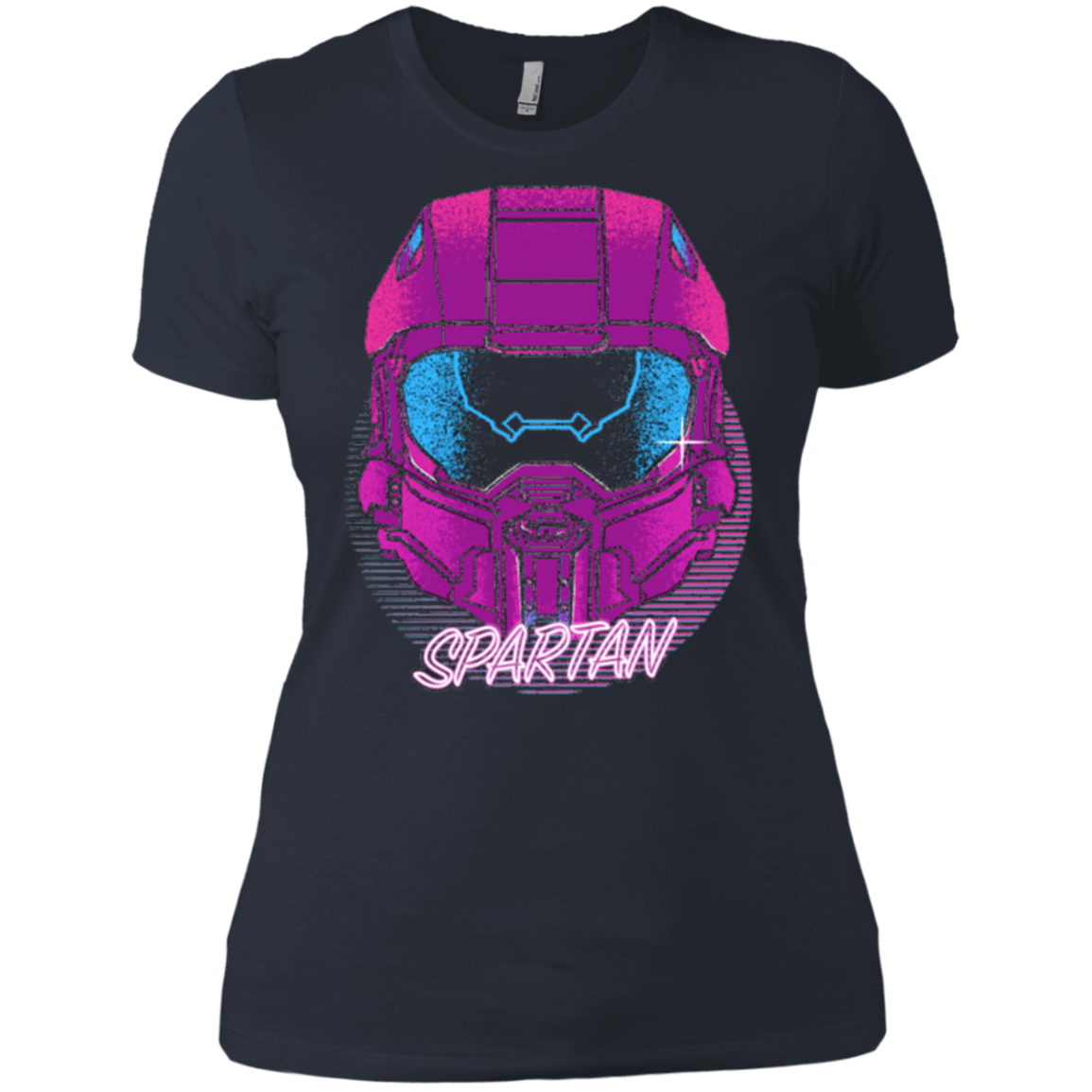 T-Shirts Indigo / X-Small Spartan Helmet 80's Women's Premium T-Shirt