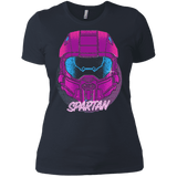 T-Shirts Indigo / X-Small Spartan Helmet 80's Women's Premium T-Shirt