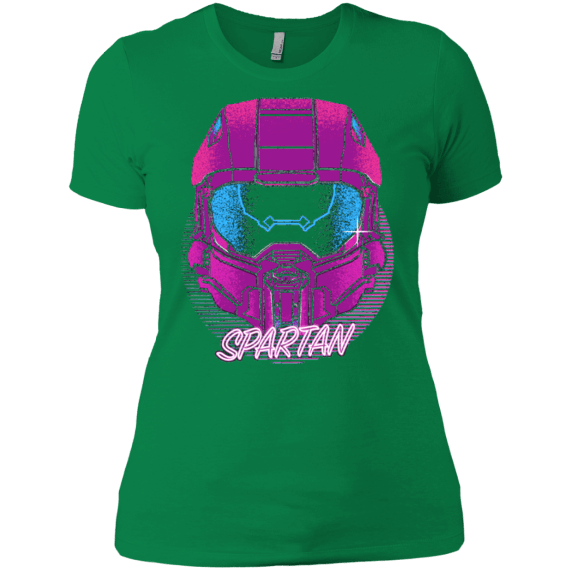 T-Shirts Kelly Green / X-Small Spartan Helmet 80's Women's Premium T-Shirt