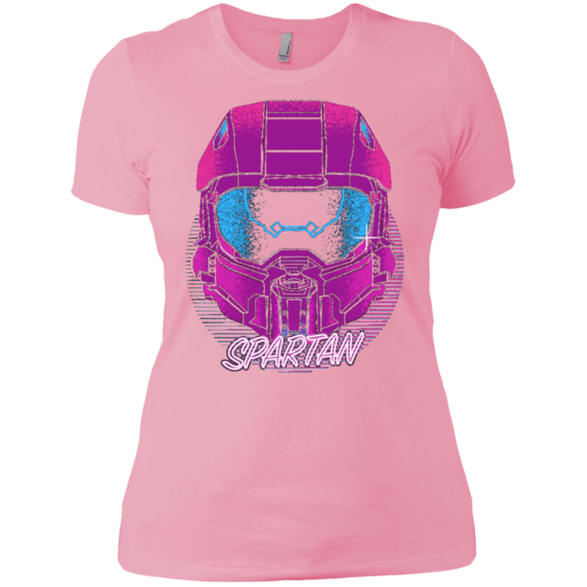 T-Shirts Light Pink / X-Small Spartan Helmet 80's Women's Premium T-Shirt
