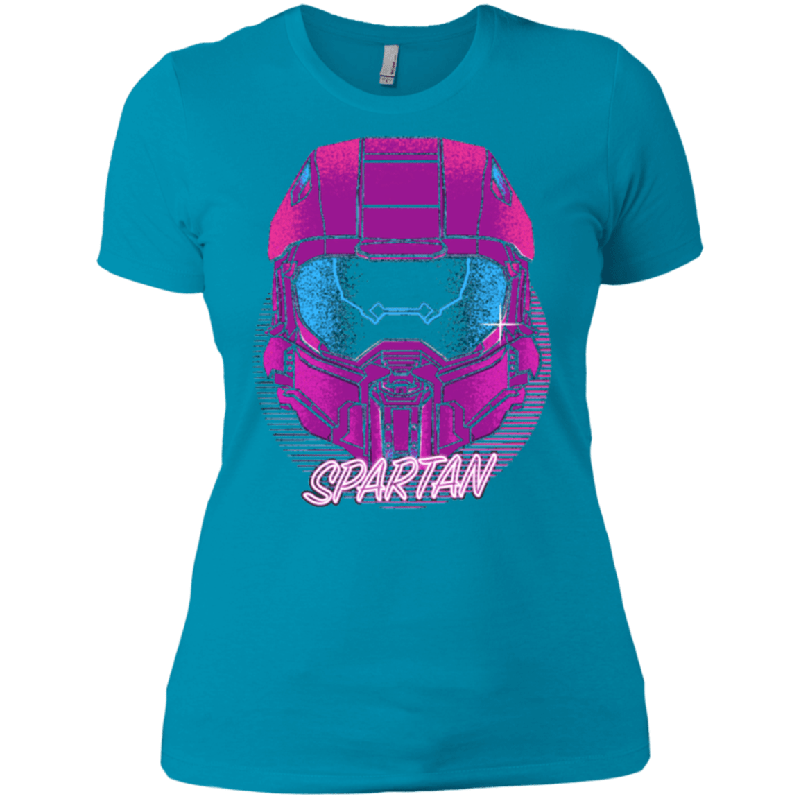 T-Shirts Turquoise / X-Small Spartan Helmet 80's Women's Premium T-Shirt
