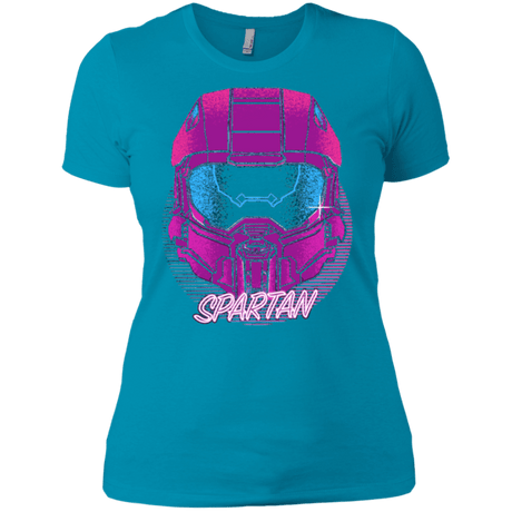 T-Shirts Turquoise / X-Small Spartan Helmet 80's Women's Premium T-Shirt