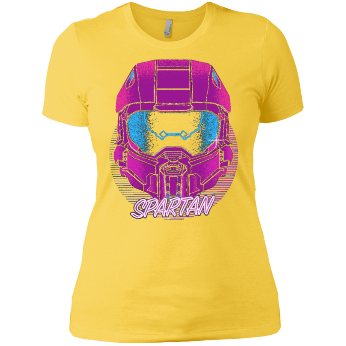 T-Shirts Vibrant Yellow / X-Small Spartan Helmet 80's Women's Premium T-Shirt