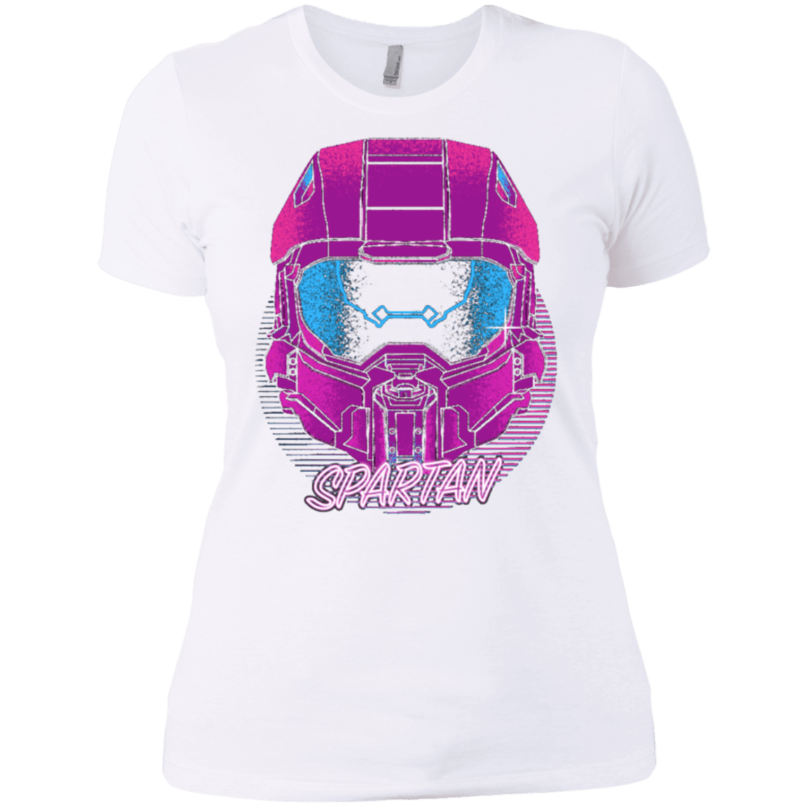 T-Shirts White / X-Small Spartan Helmet 80's Women's Premium T-Shirt