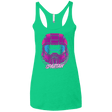 T-Shirts Envy / X-Small Spartan Helmet 80's Women's Triblend Racerback Tank