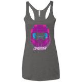 T-Shirts Premium Heather / X-Small Spartan Helmet 80's Women's Triblend Racerback Tank