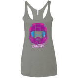T-Shirts Venetian Grey / X-Small Spartan Helmet 80's Women's Triblend Racerback Tank