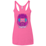 T-Shirts Vintage Pink / X-Small Spartan Helmet 80's Women's Triblend Racerback Tank