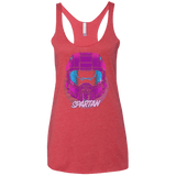 T-Shirts Vintage Red / X-Small Spartan Helmet 80's Women's Triblend Racerback Tank