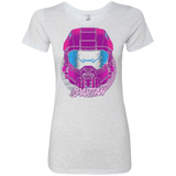 T-Shirts Heather White / Small Spartan Helmet 80's Women's Triblend T-Shirt