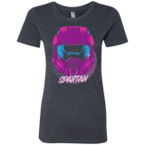 T-Shirts Vintage Navy / Small Spartan Helmet 80's Women's Triblend T-Shirt