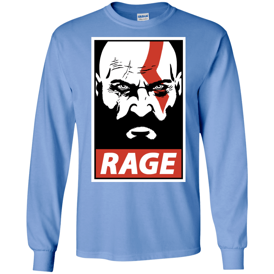 T-Shirts Carolina Blue / S Spartan Rage Men's Long Sleeve T-Shirt