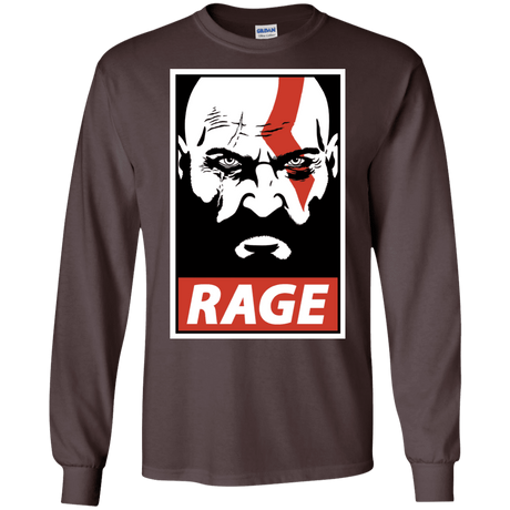 T-Shirts Dark Chocolate / S Spartan Rage Men's Long Sleeve T-Shirt