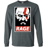 T-Shirts Dark Heather / S Spartan Rage Men's Long Sleeve T-Shirt