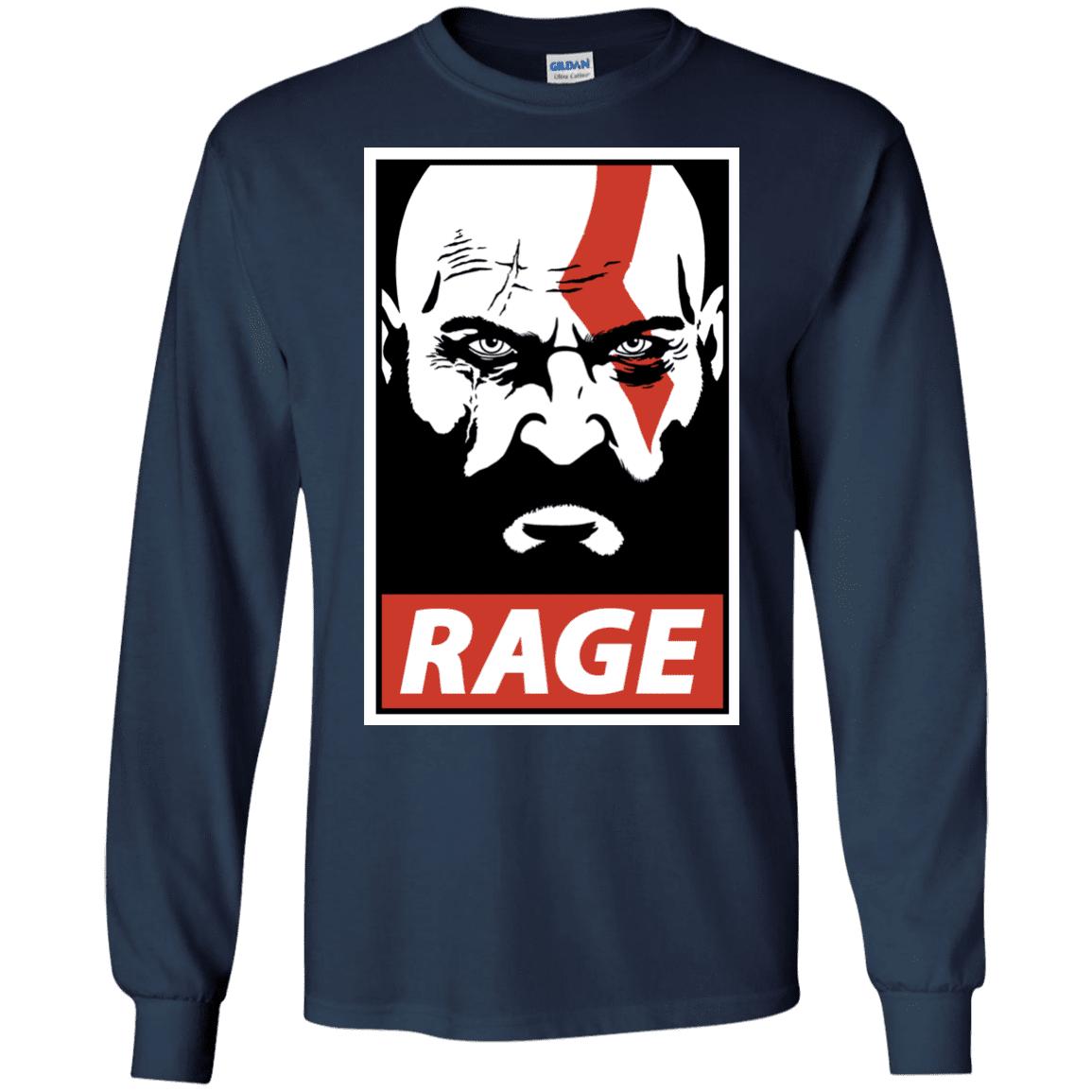 T-Shirts Navy / S Spartan Rage Men's Long Sleeve T-Shirt