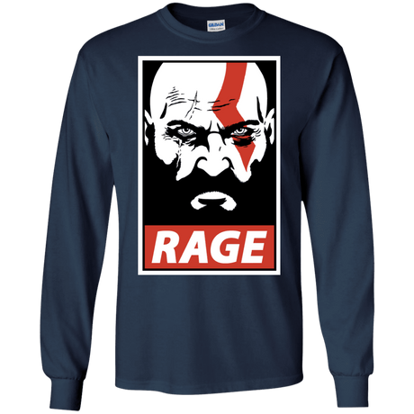 T-Shirts Navy / S Spartan Rage Men's Long Sleeve T-Shirt