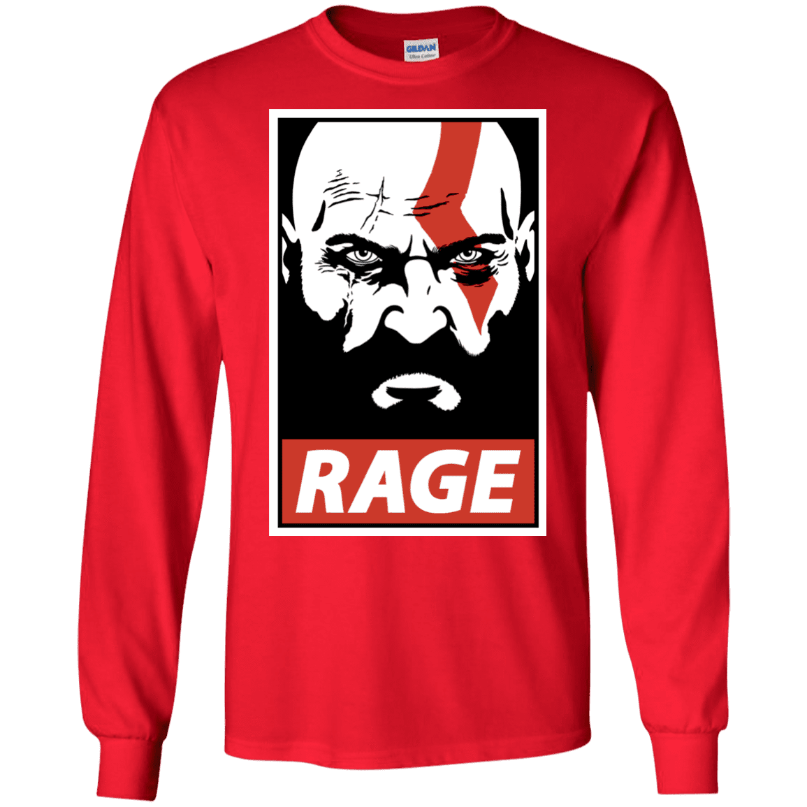 T-Shirts Red / S Spartan Rage Men's Long Sleeve T-Shirt