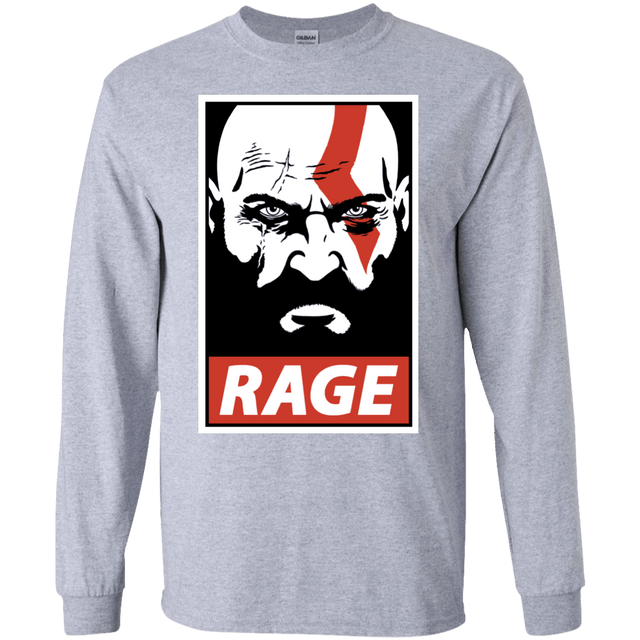 T-Shirts Sport Grey / S Spartan Rage Men's Long Sleeve T-Shirt